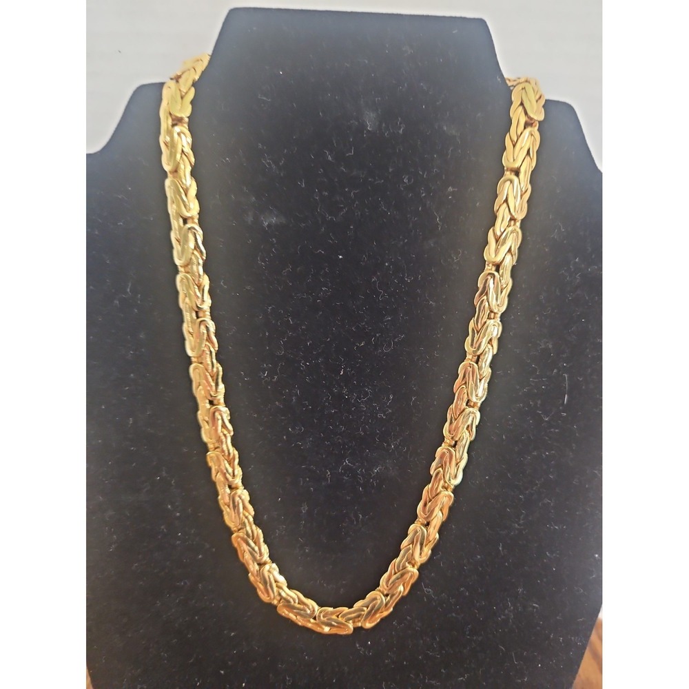 Premier Design BYZANTINE Gold-Tone 18" Necklace Elegant Thick Chain